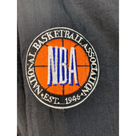 90s Vintage Chicago Bulls NBA Starter Pullover 1/4 Zip Jacket Red XLarge 6700 - Picture 3 of 16